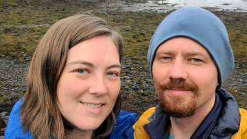 Us at Eilean Donan Castle