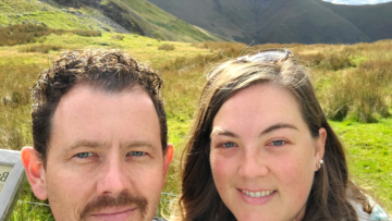 Us at the highest pass in Wales