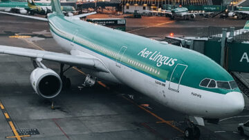 Aer Lingus plane for our first points and miles redemption