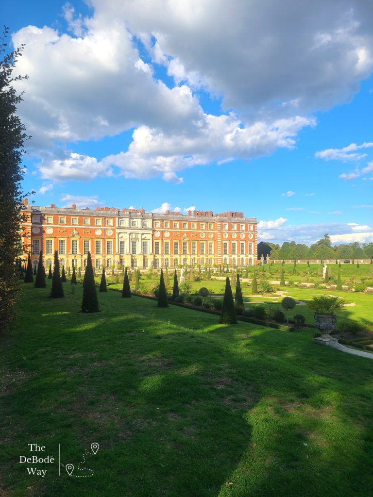 A sunny day from the Hampton Court privy gardens.