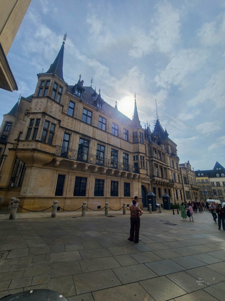 Luxembourg royal palace facade