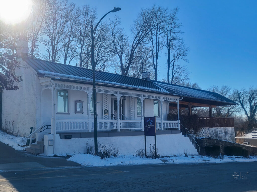 Avalon Cafe overlooking the street below
